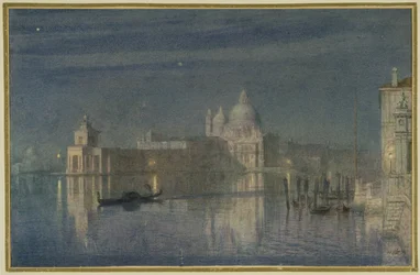 Santa Maria Della Salute, Venise, clair de lune, 1863